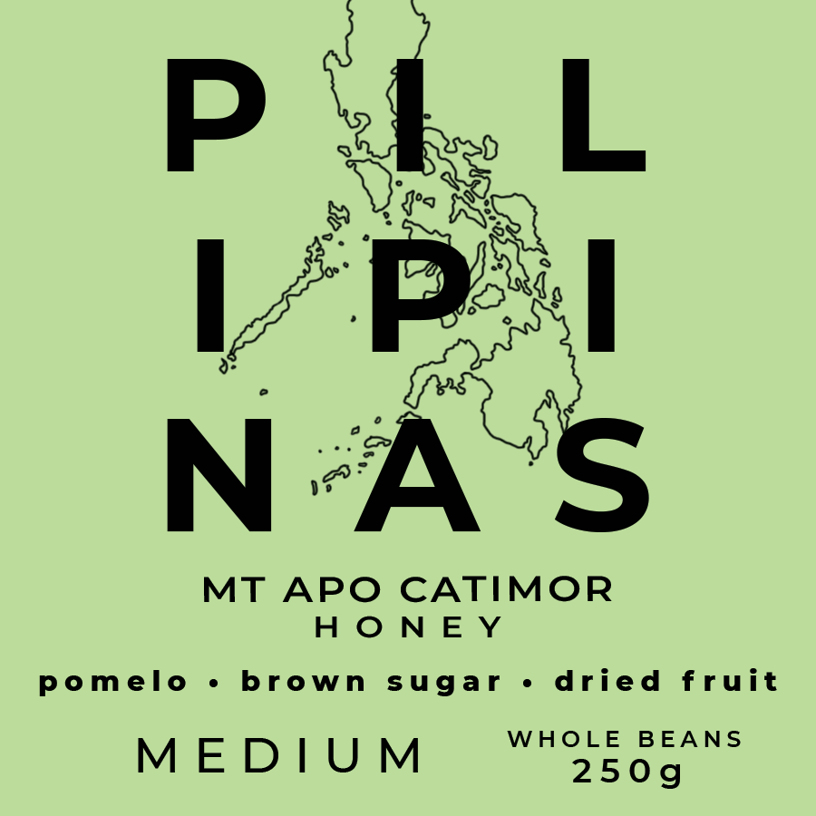 PILIPINAS MT APO CATIMOR HONEY Whole Roasted Beans - 250g