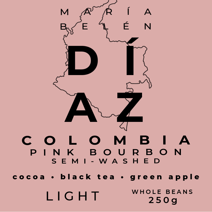 BELÉN DÍAZ PINK BOURBON Whole Roasted Beans - 250g