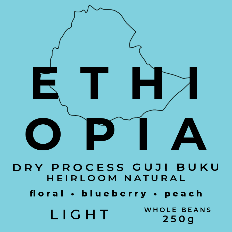 ETHIOPIA GUJI BUKU Whole Roasted Beans - 250g