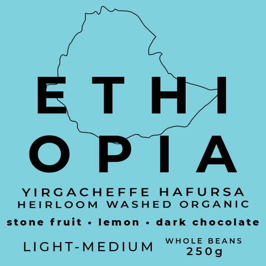 ETHIOPIA YIRGACHEFFE Whole Roasted Beans - 250g